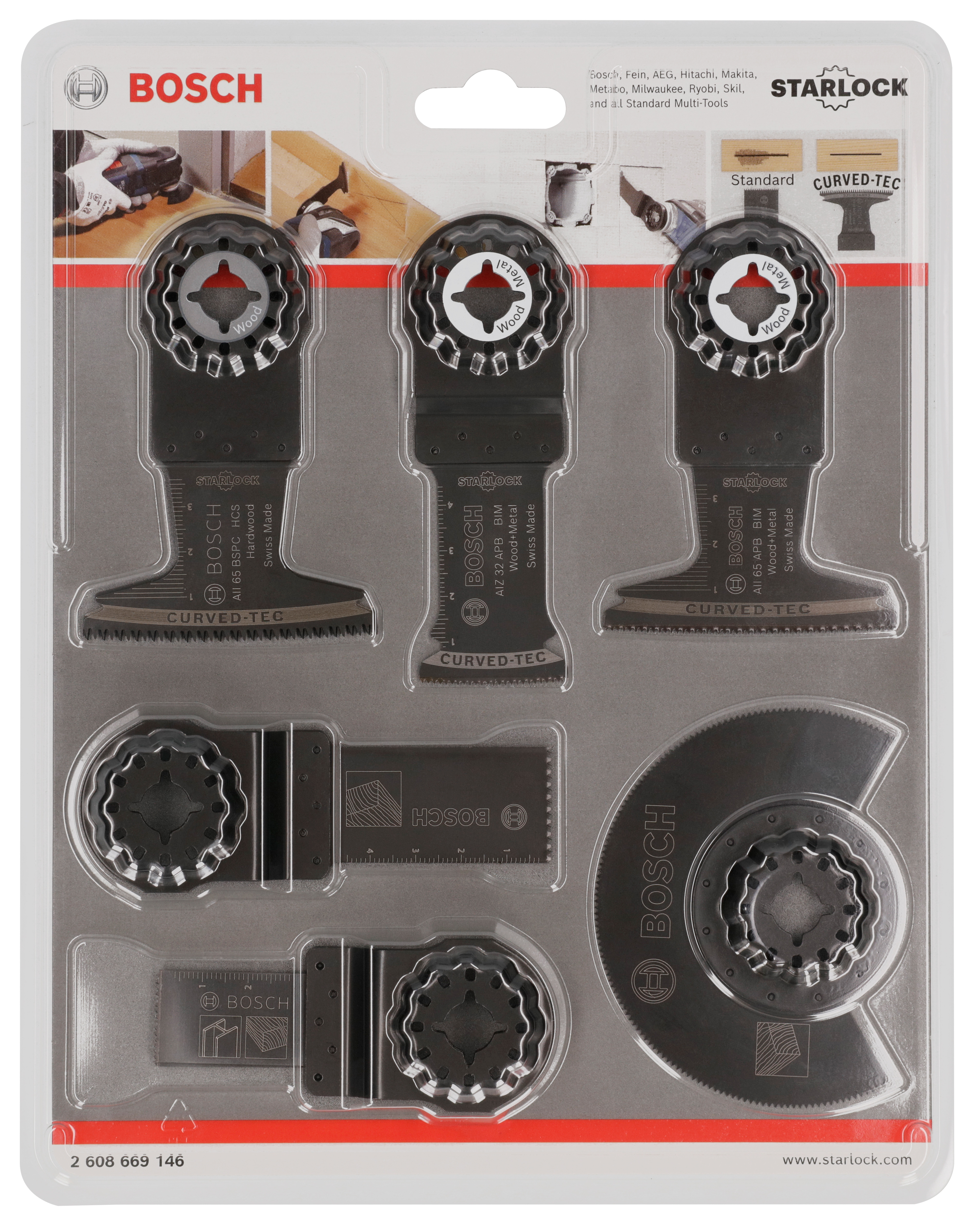 Bosch 9pc Starlock Set for Wood &amp; Metal